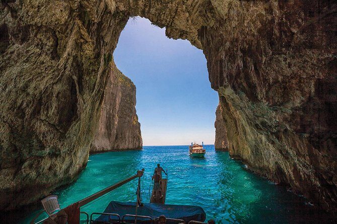 Paxos Antipaxos Blue Caves Day Tour from Corfu - Lakka village break: shopping, beach time, and lunch by the sea